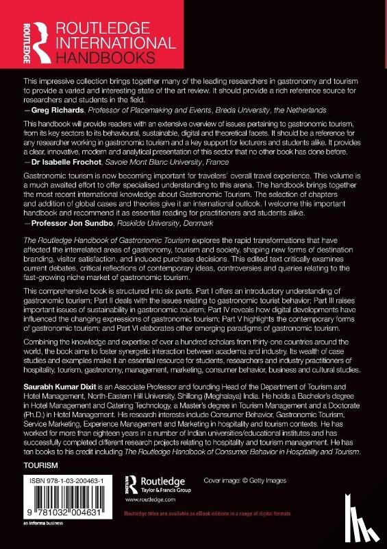  - The Routledge Handbook of Gastronomic Tourism