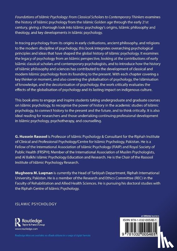 Rassool, G. Hussein (Charles Sturt University, Luqman, Mugheera M. - Foundations of Islamic Psychology