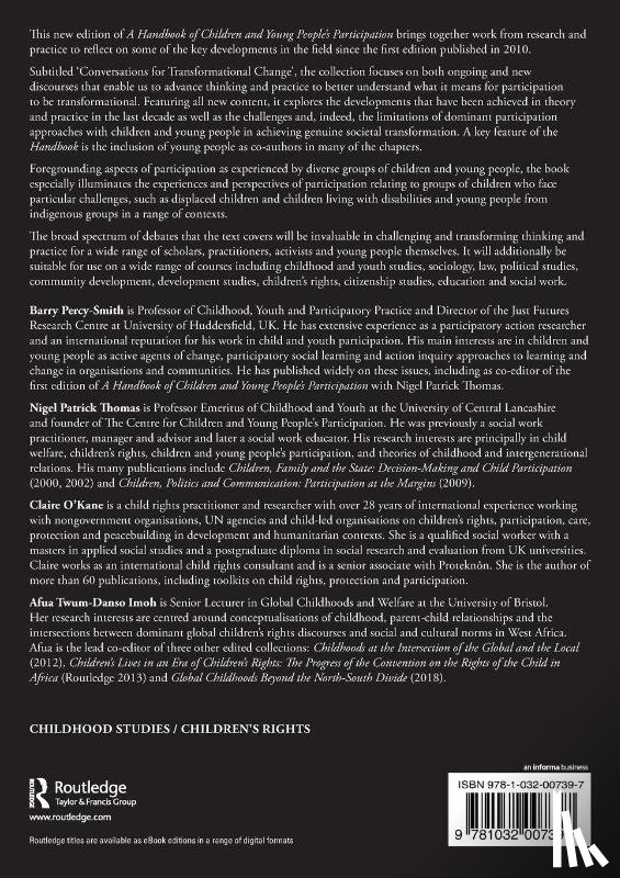  - A Handbook of Children and Young People’s Participation