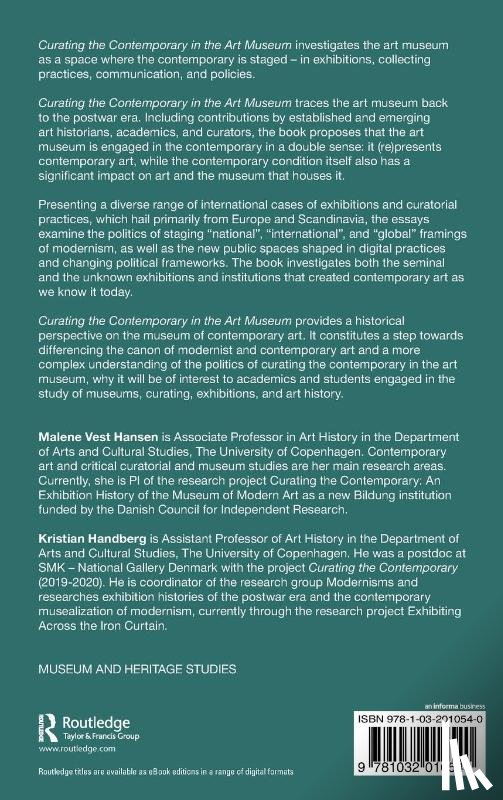  - Curating the Contemporary in the Art Museum