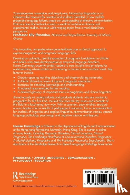 Cummings, Louise (The Hong Kong Polytechnic University) - Introducing Pragmatics