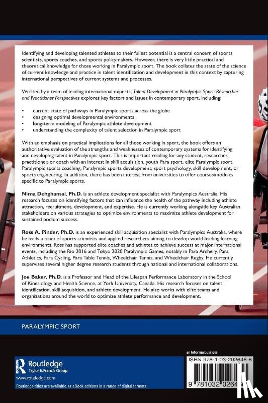  - Talent Development in Paralympic Sport