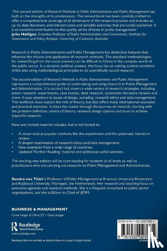 van Thiel, Sandra (Erasmus University - Research Methods in Public Administration and Public Management