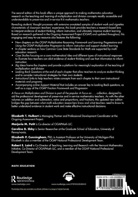 Hulbert, Elizabeth T. (Ongoing Assessment Project, Petit, Marjorie M. (Vermont Mathematics Partnership Ongoing Assessment Project, Ebby, Caroline B. (University of Pennsylvania, Cunningham, Elizabeth P. (University of Michigan-Flint - A Focus on Multiplication and Division