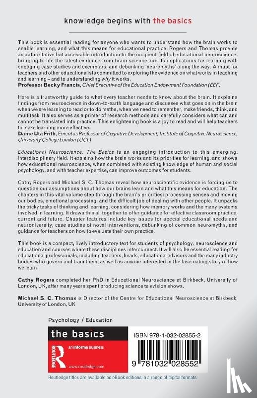 Rogers, Cathy, Thomas, Michael S. C. - Educational Neuroscience
