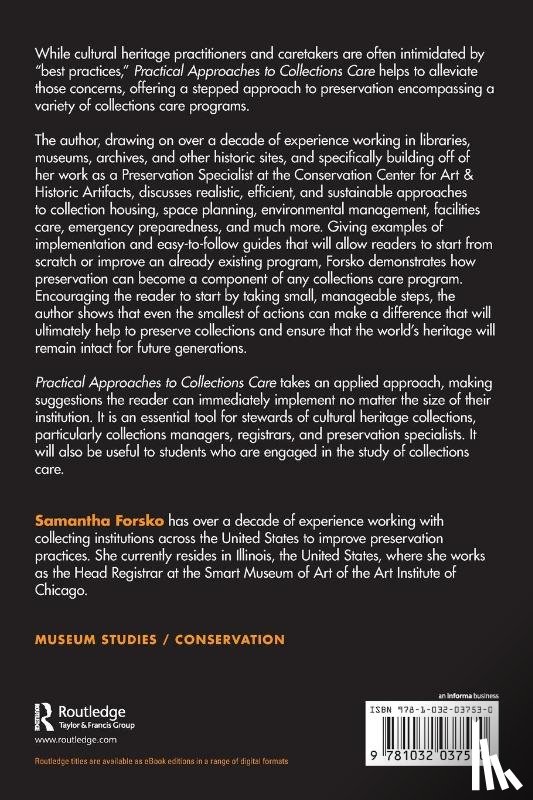 Forsko, Samantha (Smart Museum of Art at the University of Chicago - Practical Approaches to Collections Care