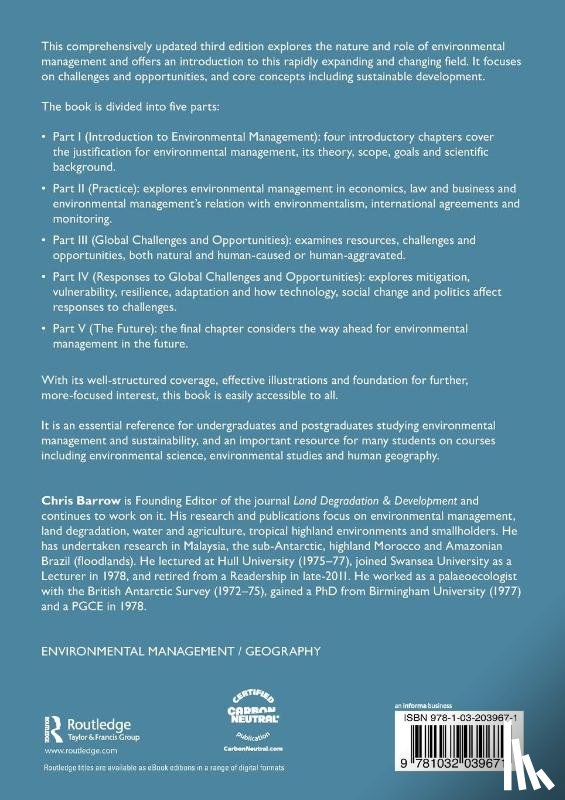 Barrow, Chris - Environmental Management