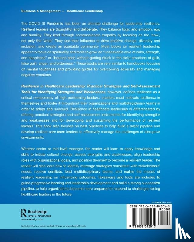 Belasen, PhD - Resilience in Healthcare Leadership