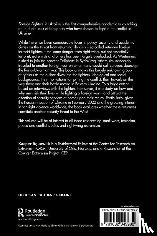 Rekawek, Kacper (University of Oslo - Foreign Fighters in Ukraine