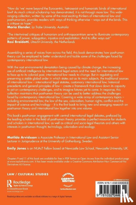  - International Law and Posthuman Theory