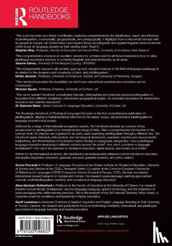  - The Routledge Handbook of Plurilingual Language Education