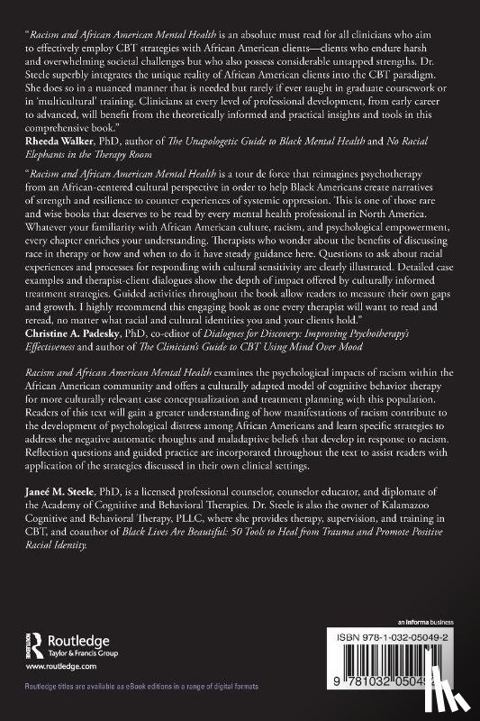 Steele, Janee M. (Kalamazoo Cognitive and Behavioral Therapy - Racism and African American Mental Health