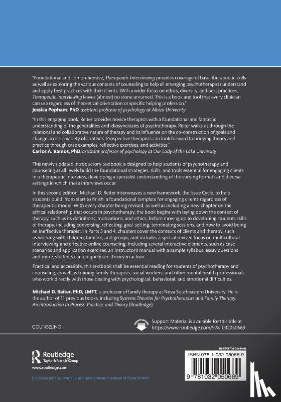 Reiter, Michael D. (Nova Southeastern University - Therapeutic Interviewing