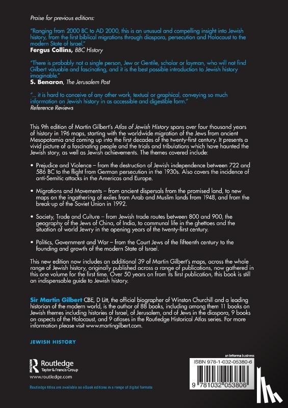 Gilbert, Martin - The Routledge Atlas of Jewish History