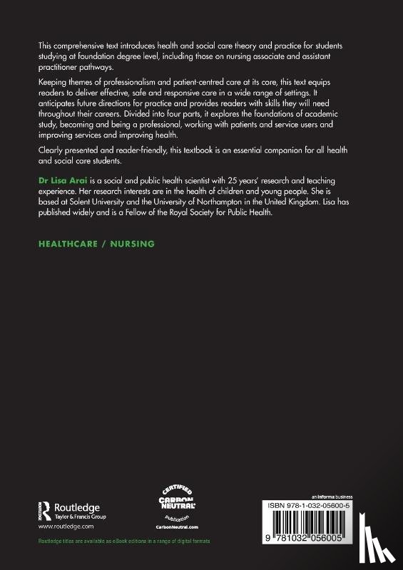  - Foundations for 21st-Century Health and Social Care