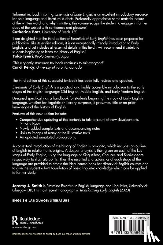 Smith, Jeremy J. - Essentials of Early English
