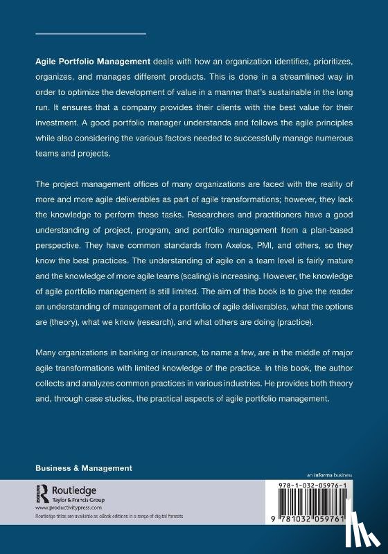 Nielsen, Klaus - Agile Portfolio Management