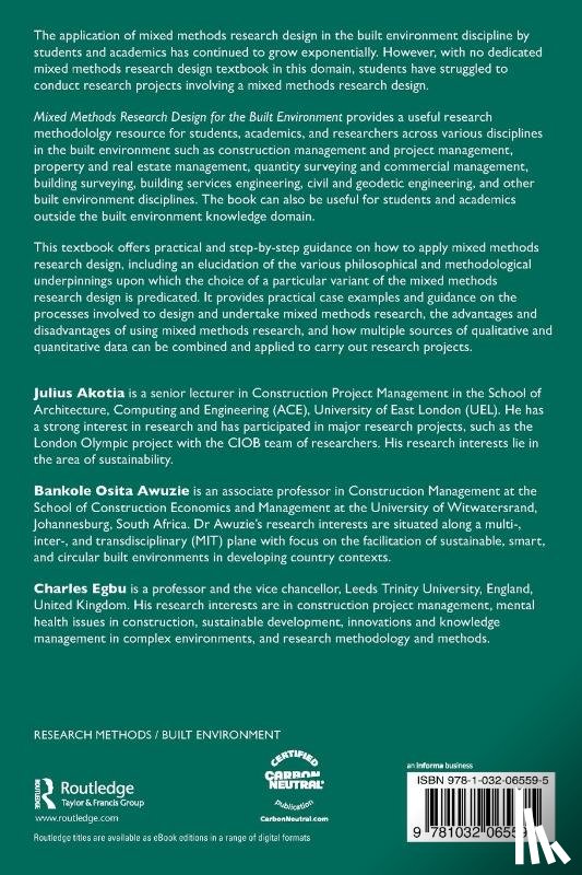  - Mixed Methods Research Design for the Built Environment