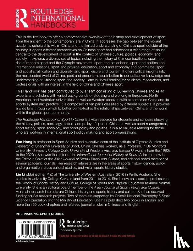  - Routledge Handbook of Sport in China