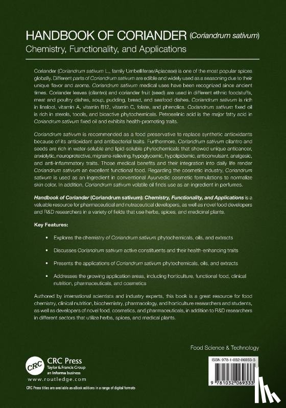  - Handbook of Coriander (Coriandrum sativum)