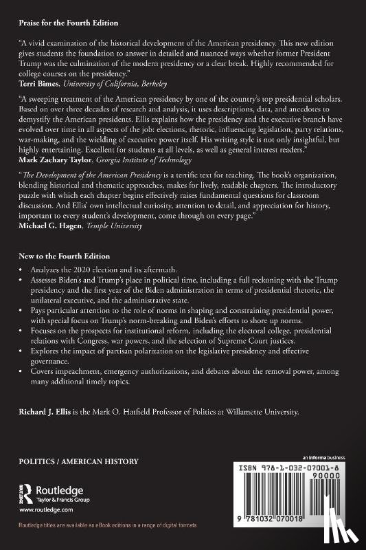Ellis, Richard (Willamette University - The Development of the American Presidency