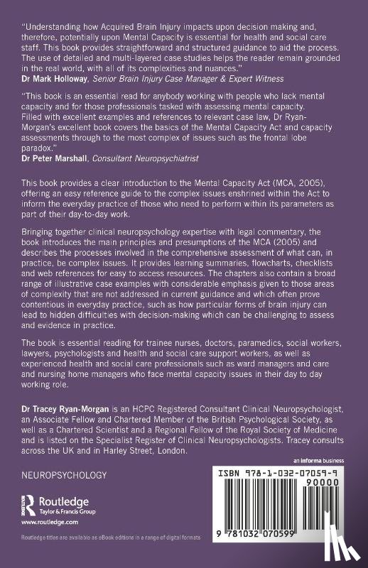Ryan-Morgan, Tracey - A Concise Guide to the Mental Capacity Act