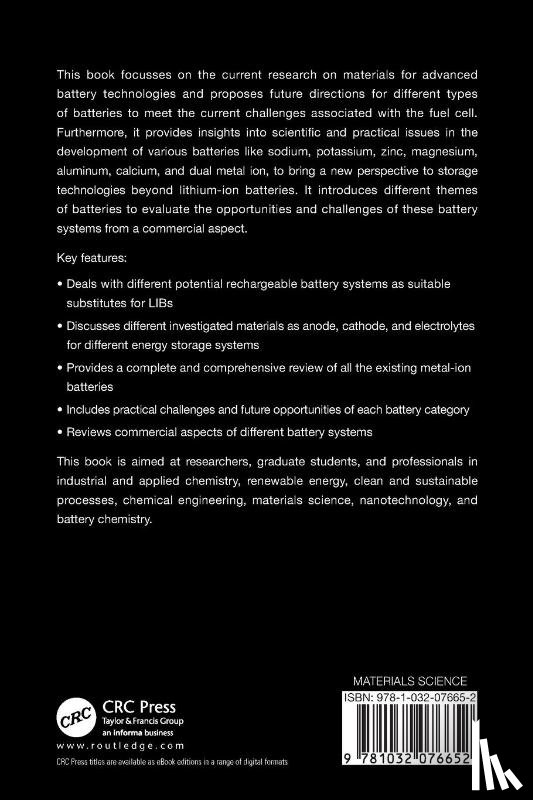  - Advanced Metal Ion Storage Technologies