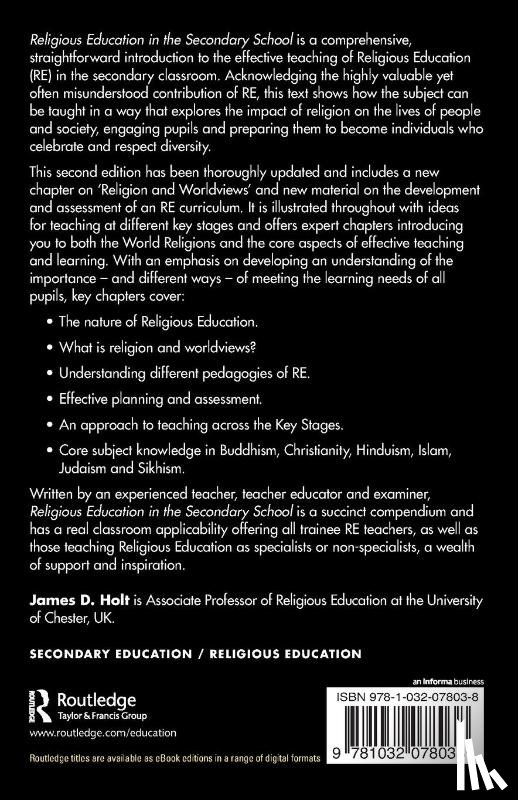 Holt, James (University of Chester - Religious Education in the Secondary School