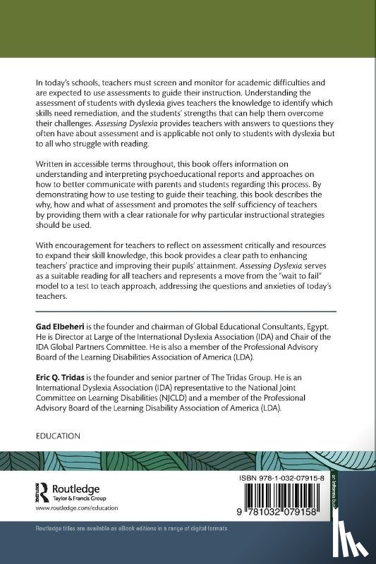 Elbeheri, Gad, Tridas, Eric Q. - Assessing Dyslexia