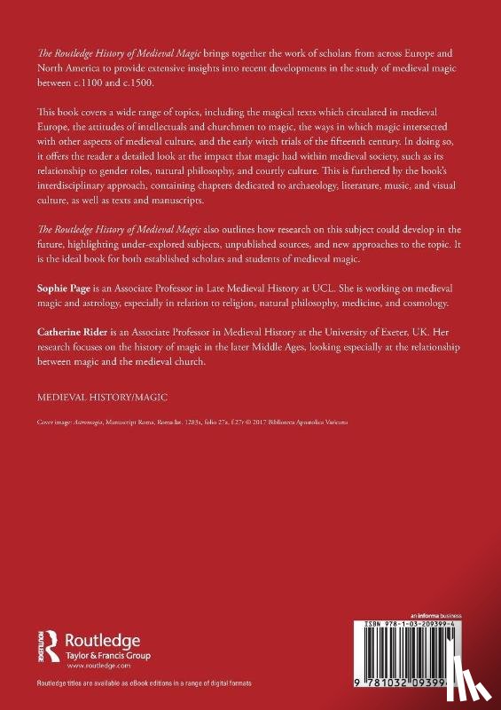 Page, Sophie, Rider, Catherine - The Routledge History of Medieval Magic