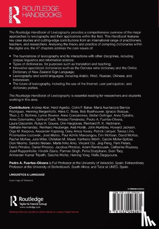  - The Routledge Handbook of Lexicography