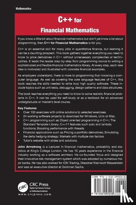 Armstrong, John - C++ for Financial Mathematics
