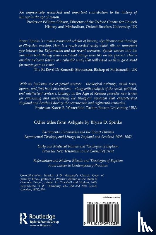 Spinks, Bryan D. - Liturgy in the Age of Reason
