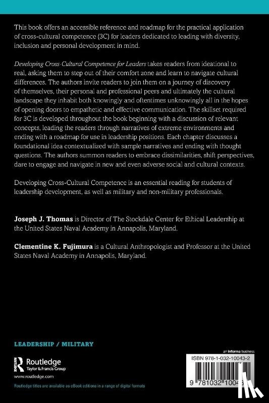 Thomas, Joseph J. (United States Naval Academy), Fujimura, Clementine K. (United States Naval Academy) - Developing Cross-Cultural Competence for Leaders