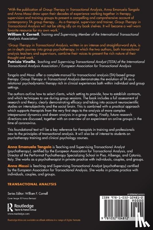 Tangolo, Anna Emanuela, Massi, Anna - Group Therapy in Transactional Analysis