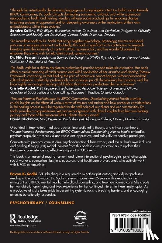 Sodhi, Pavna K. (Private Practice - Trauma-Informed Psychotherapy for BIPOC Communities