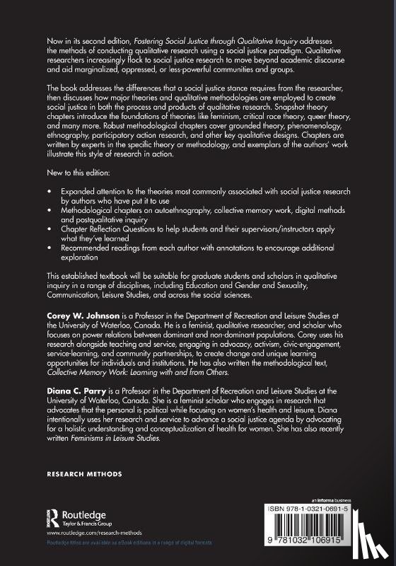  - Fostering Social Justice through Qualitative Inquiry