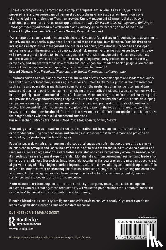 Monahan, Brendan - Strategic Corporate Crisis Management