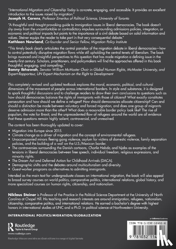 Steiner, Niklaus (University of North Carolina - International Migration and Citizenship Today