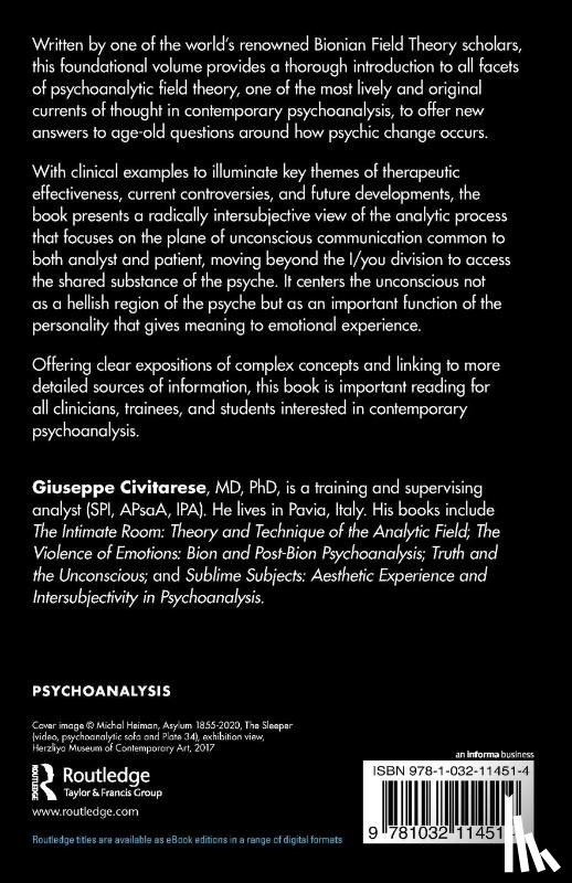 Civitarese, Giuseppe - Psychoanalytic Field Theory