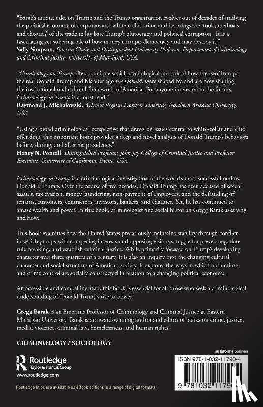 Barak, Gregg (Eastern Michigan University - Criminology on Trump