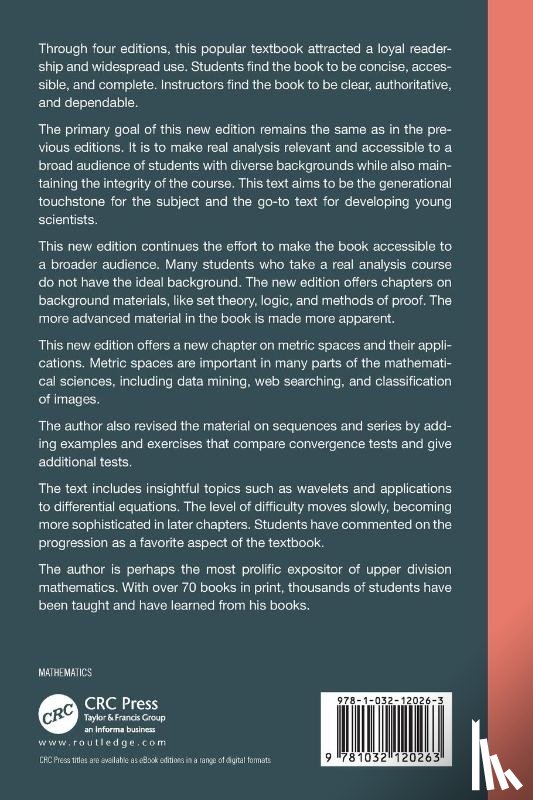 Krantz, Steven G. (Washington University - Real Analysis and Foundations