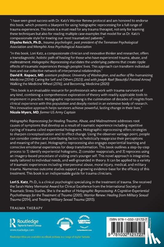 Katz, Lori S. (Private practice - Holographic Reprocessing for Healing Trauma, Abuse, and Maltreatment
