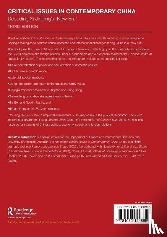  - Critical Issues in Contemporary China