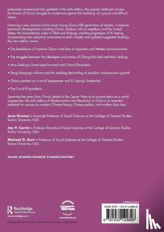 Grasso, June (Boston University, Corrin, Jay (Boston University, Kort, Michael (Boston University - Modernization and Revolution in China