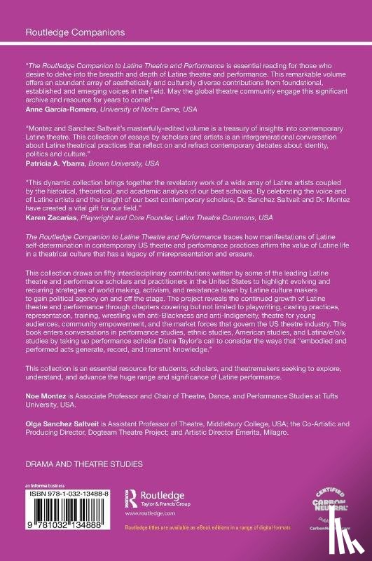  - The Routledge Companion to Latine Theatre and Performance