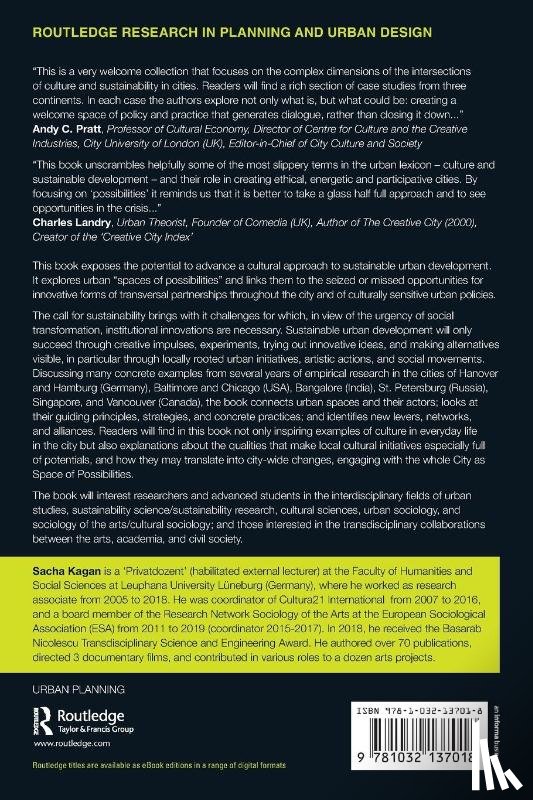  - Culture and Sustainable Development in the City