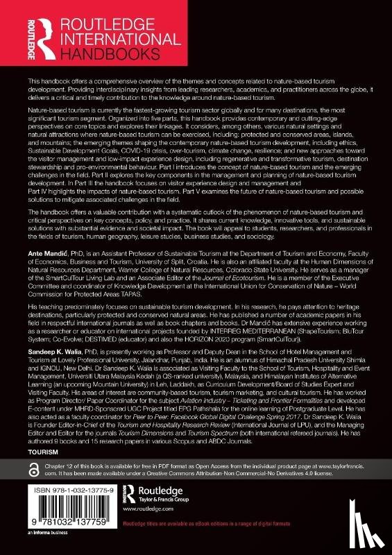  - The Routledge Handbook of Nature Based Tourism Development