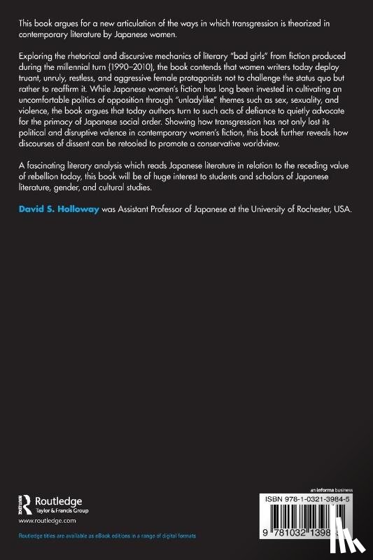Holloway, David S. - The End of Transgression in Japanese Women’s Writing