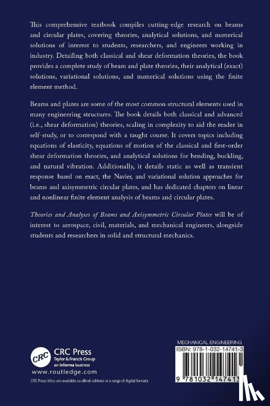Reddy, J N (Texas A&M University - Theories and Analyses of Beams and Axisymmetric Circular Plates
